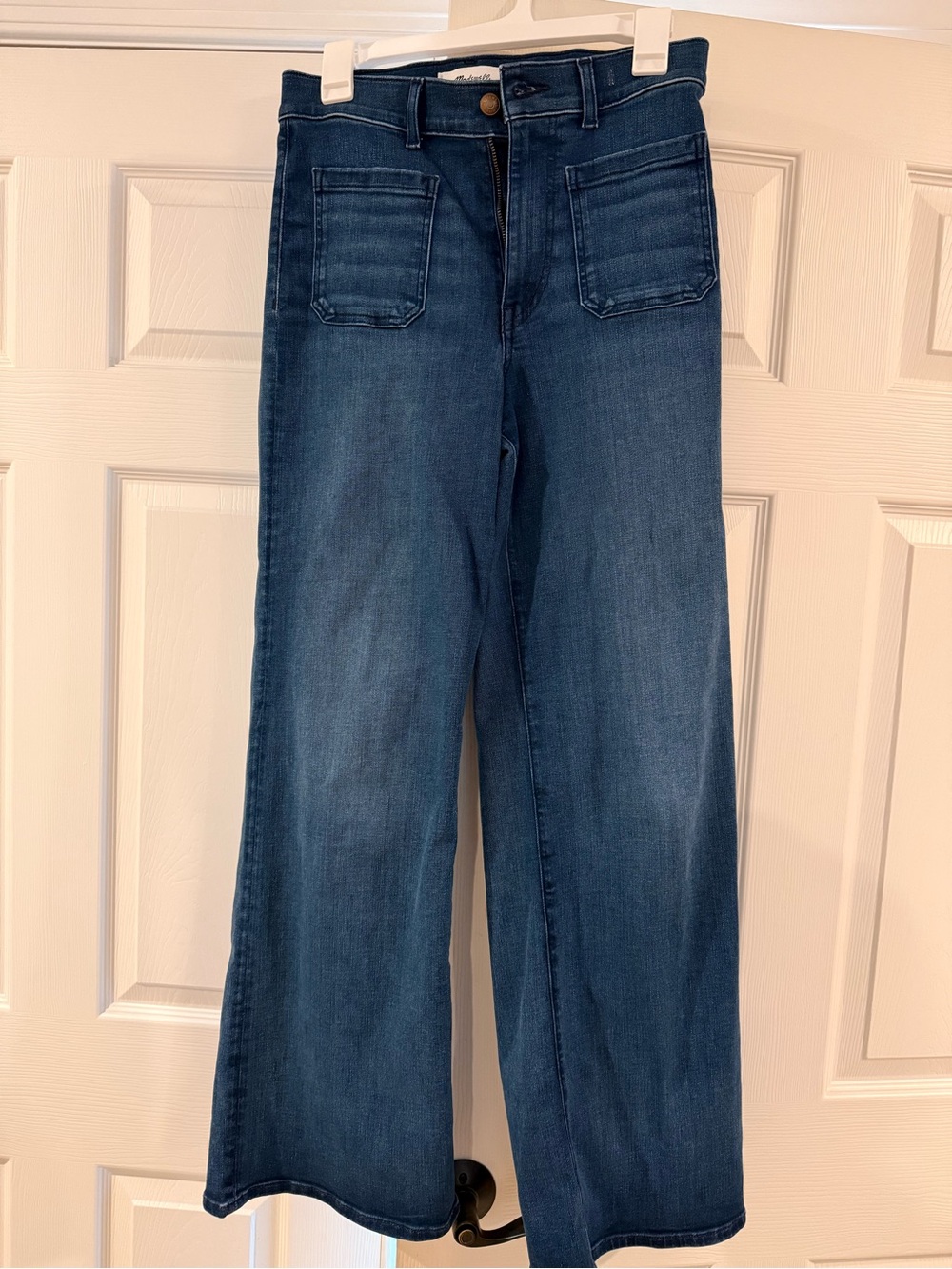 Madewell Wide-Leg Jeans in Dark Blue Wash